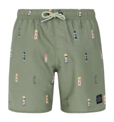 Short de Plage Protest Garçon Prtbitmap Artichoke Green
