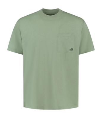 T-Shirt Blue Loop Men Refibra Fresh Water Sea Spray Green