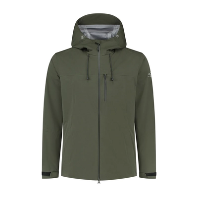 Jas Blue Loop Men Virga Shell Rainjacket Dark Green