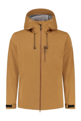 Jas Blue Loop Men Virga Shell Rainjacket Camel