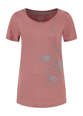 T-Shirt Blue Loop Women Denimcel Morning Glory Salmon