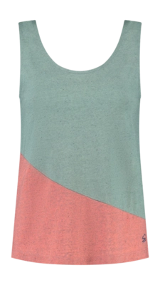 Tanktop Blue Loop Women Denimcel Leftover Wave Mix