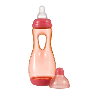 Babyfles Difrax Natural Handgreep 240 ml Koraal