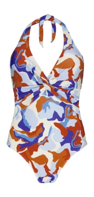 Badpak Barts Women Lunan Halter Shaping One Piece Blue