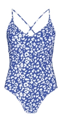 Badpak Barts Women Des Plunge One Piece Blue