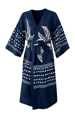 Robe Barts Women Luciaga Kimono Navy