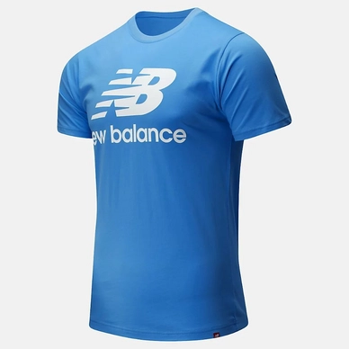 T-Shirt New Balance Men Essentials Stacked Logo Tee Faded Cobalt
