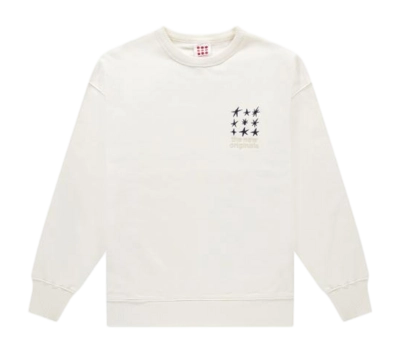 Trui The New Originals Men Jazz Instruments Crewneck White Alyssum