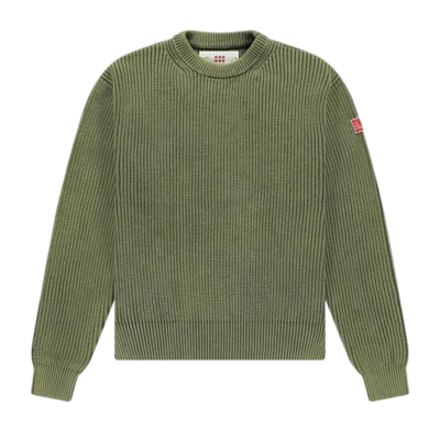 Trui The New Originals Men Fisherman Rib Knit Sweater Deep Depths