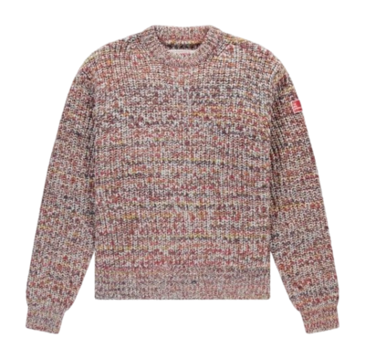 Trui The New Originals Men Fisherman Rib Knit Sweater Multi Colored Red
