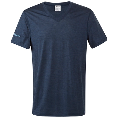 T-Shirt Bergans Bloom Wool Dunkelblau Herren
