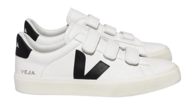 Baskets Veja Men Recife Logo Chromefree Leather Extra-White Black