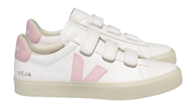 Veja Men Recife Logo Chromefree Leather Extra-White Petale