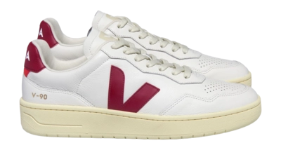 Veja Women V-90 O.T. Leather Extra-White Marsala