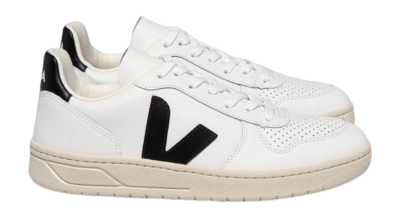 Veja Women V-10 Leather Extra-White Black