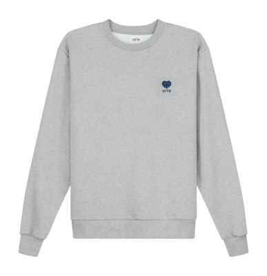 Pull Arte Antwerp Homme Heart Flower Grey