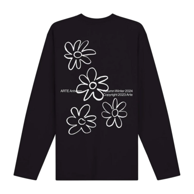 Longsleeve Arte Antwerp Men Flowers Black