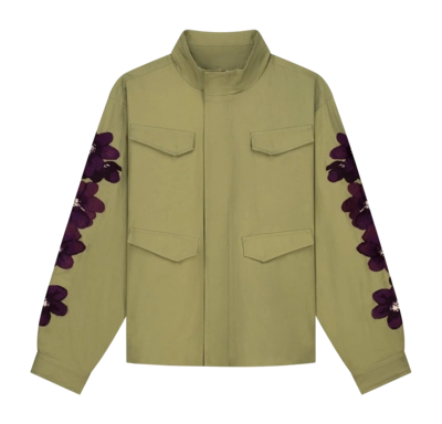 Jacket Arte Antwerp Homme Flower Embroidery Olive Green