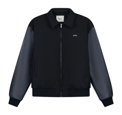 Jacket Arte Antwerp Men Embroidered Flower Varsity Navy