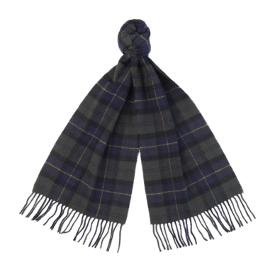 Scarf Barbour Unisex Tartan Lambswool Scarf Olive Night