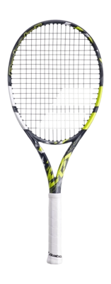 Test Tennisracket Babolat Pure Aero Lite U NCV Grey Yellow White (Onbespannen)