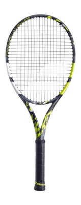 Test Tennisracket Babolat Pure Aero U NCV Grey Yellow White (Onbespannen)