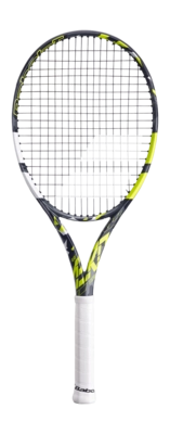 Test Tennisracket Babolat Pure Aero Team U NCV Grey Yellow White (Onbespannen)