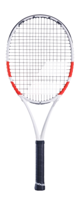 Test Tennisracket Babolat Pure Strike 100 16/20 White Red Black (Onbespannen)