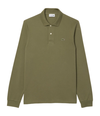 Polo Lacoste Men L1312 Longsleeve Classic Fit Khaki