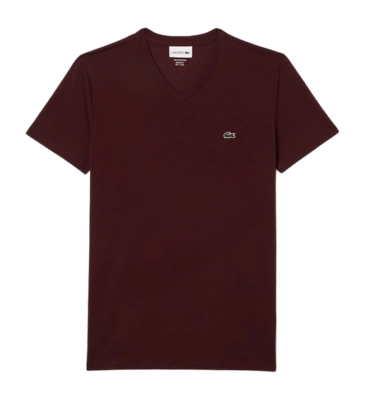 T-Shirt Lacoste Men TH6710 V-Neck Expresso