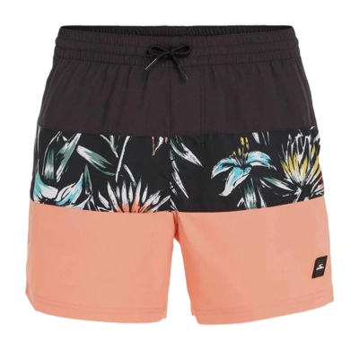 Swimming Trunks O'Neill Men Mix & Match Cali Block 15 inch Black Tropicana