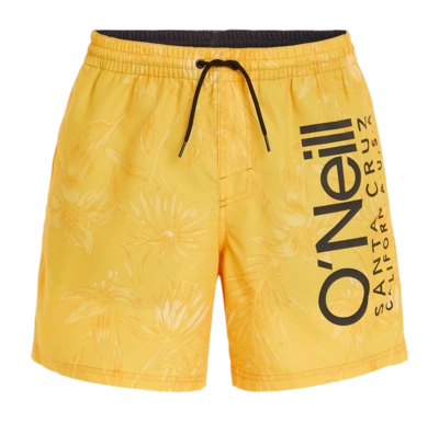 Swimming Trunks O'Neill Men Mix & Match Cali Floral 16 inch Yellow Tonal Tropicana