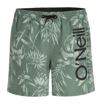 Swimming Trunks O'Neill Men Mix & Match Cali Floral 16 inch Green Tonal Tropicana