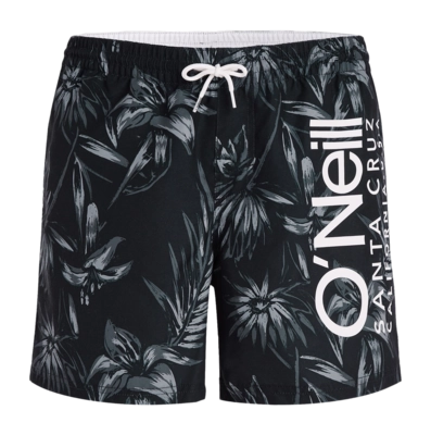 Swimming Trunks O'Neill Men Mix & Match Cali Floral 16 inch Black Tonal Tropican