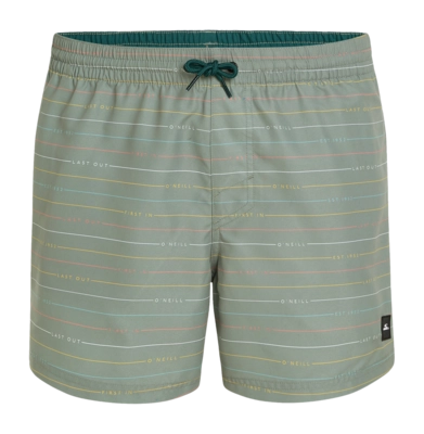 Badehose O'Neill Jack O'Neill Cali Erster 15 Inch Herren Green First Name Stripe