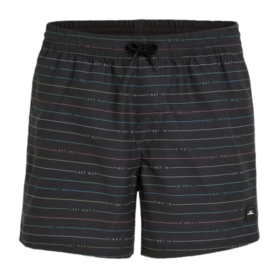 Swimming Trunks O'Neill Men Jack O'Neill Cali First 15 inch Black First Name Stripe