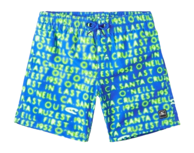 Badehose O'Neill Cali Gradient 14 Inch Kinder Bright Blue Neon Lights