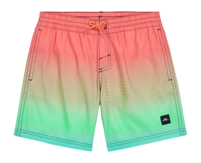Swimming Trunks O'Neill Boys Jack O'Neill Cali Gradient 14 inch Living Coral Simple Gradient Panel