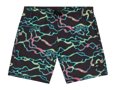 Swimming Trunks O'Neill Boys Jack O'Neill Cali Crazy 14 inch Black Ocean View