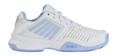 Chaussures de Tennis K-Swiss Femme Court Express HB Blanc Open Air Strawberry Ice