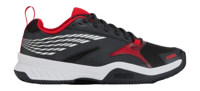 Chaussures de Tennis K-Swiss Homme Speedex HB Stretch Limo White High Risk Red