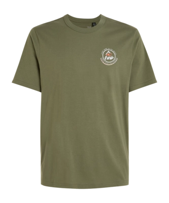 T-Shirt O'Neill Homme Series Black Print Polygiene Deep Lichen Green