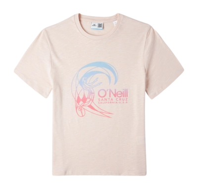 T-Shirt O'Neill Girls Circle Surfer Peach Whip 24