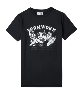 T-Shirt O'Neill Boys Hybrid Teamwork Black Out