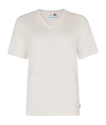 T-Shirt O'Neill Essentials V-Neck Damen Off-White