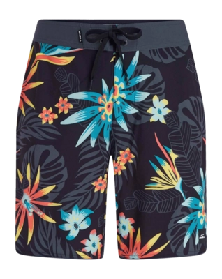 Swimming Trunks O'Neill Men Hyperfreak Mysto Scallop 20 inch Black Mysto Scallop