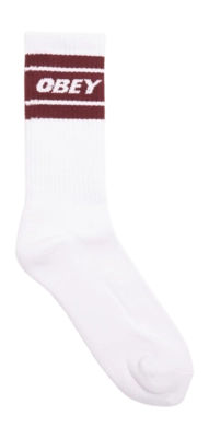 Socks Obey Men Cooper II White / Zinfandel