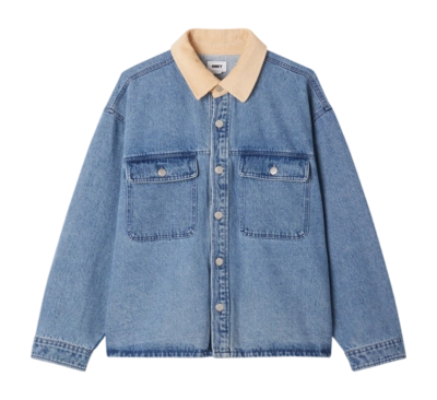 Shirt Jacket Obey Men Idris Light Indigo Multi