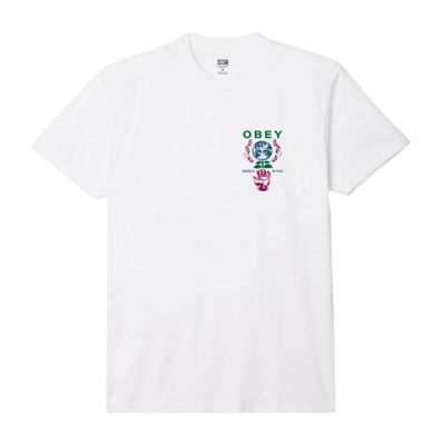 T-Shirt Obey Men Obey Helping Hand White