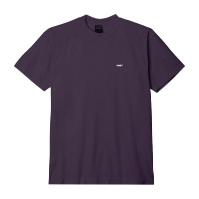 T-Shirt Obey Men Obey Bold Icon Heavyweight Plum Perfect